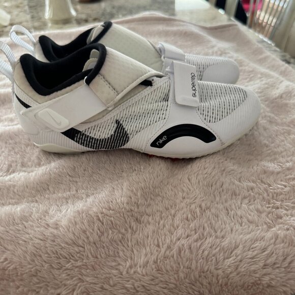 Like New Nike SuperRep Cycling Shoes Women's White CJ0775-100 SIZE 6 Cleets - Picture 2 of 6